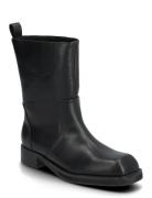 Bianco Biajesse Mid Pull On Boot Faux Leather Svart