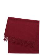 GANT Wool Woven Scarf Burgundy
