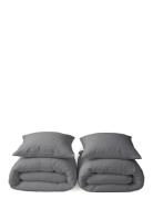 The Organic Company 2 X Bedlinen Set - Normal Length Grå
