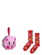 Happy Socks 1-Pack Holiday Pig Sock Gift Set Rosa