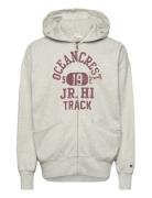 Champion Full Zip Hoodie Sweatshirt Grå