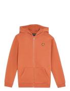 Lyle & Scott Zip Through Hoodie Orange